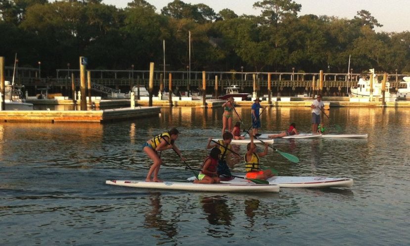 Outside Hilton Head&#039;s Fast! Fun! Free! Paddleboard Race Series includes bonus rounds, such as the tandem race, to less experienced paddleboarders into the competition.